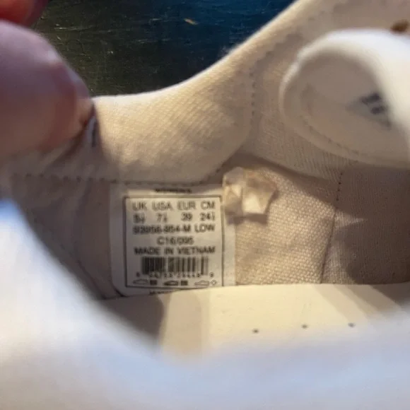 K SWISS Classic White Canvas Sneakers - Picture 5 of 9